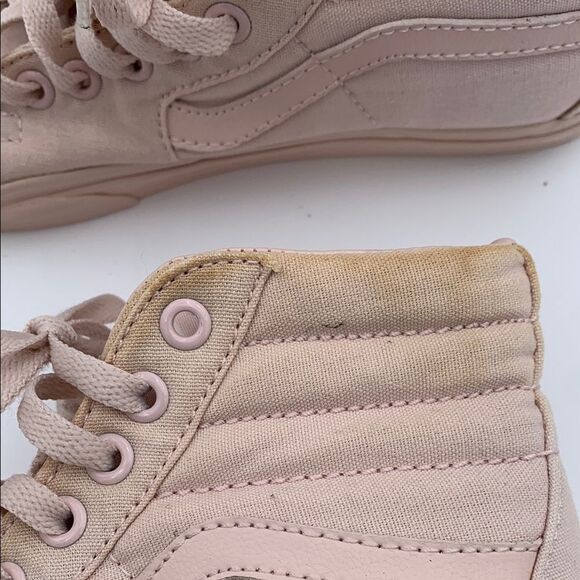 Vans Women's High-Top Sneakers - light baby pink monochromatic size 6 - Picture 7 of 11